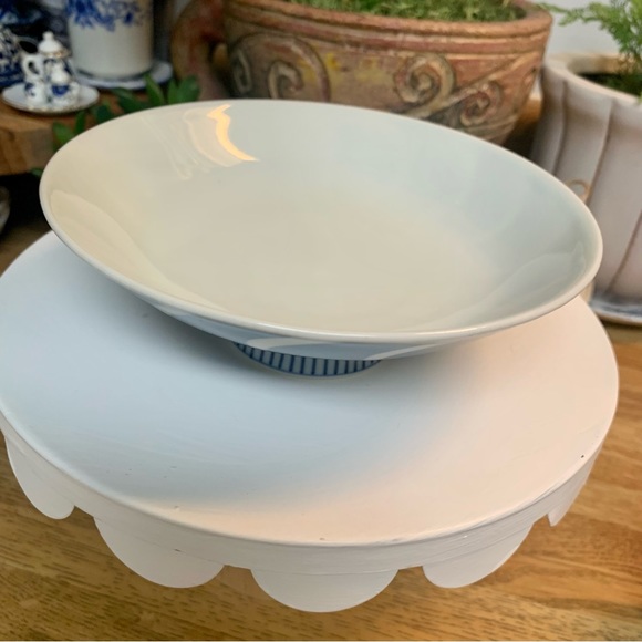 Chinoiserie Blue & White Bowl Dish🌿farmhouse🌿oriental tableware~server-bohemian - Picture 7 of 11